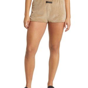 Fear of God Essentials Cotton Blend Velour Shorts - Women's XXL